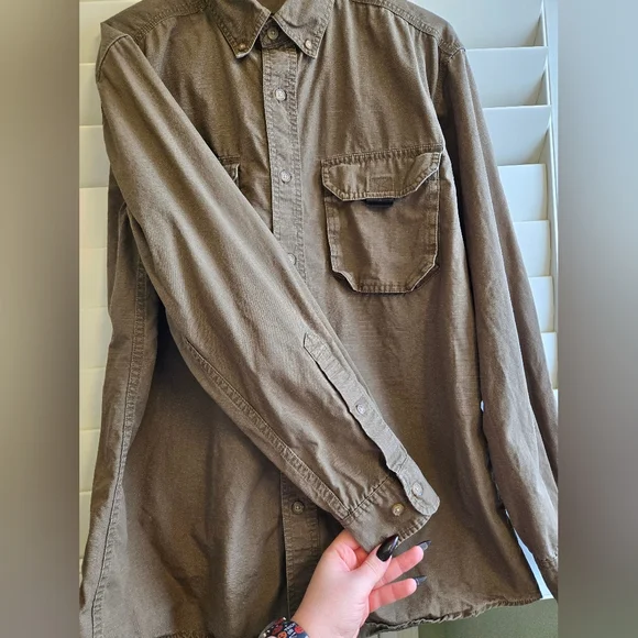 RedHead Brown Military Field Button Up - Picture 2 of 7